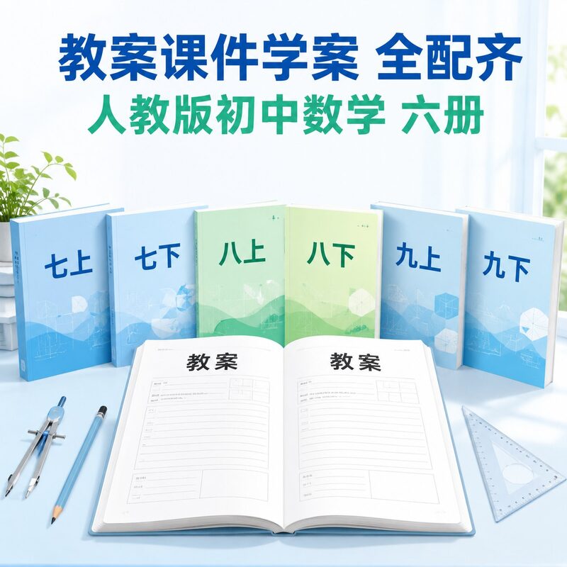人教版初中数学全六册资料 课件教案学案导学案习题全齐 - 预览图 2