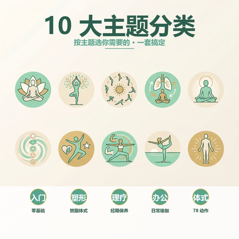 瑜伽课件电子版 10 大分类 64 节课 系统进阶 - 预览图 2