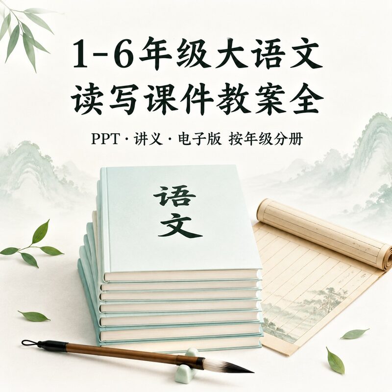 小学大语文1-6年级 读写课件教案讲义按年级分册打包 - 预览图 2