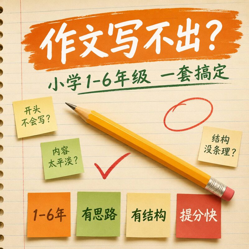 家长辅导作文犯难？小学作文专题资料 6 项打包，孩子自己就能学 - 预览图 2