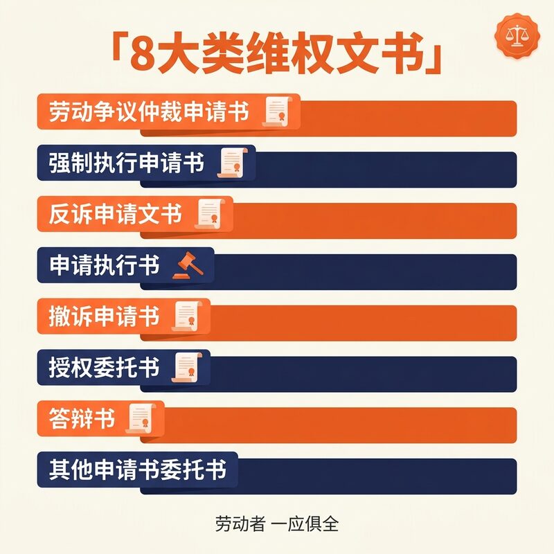 劳动仲裁申请书模板 - 预览图 2