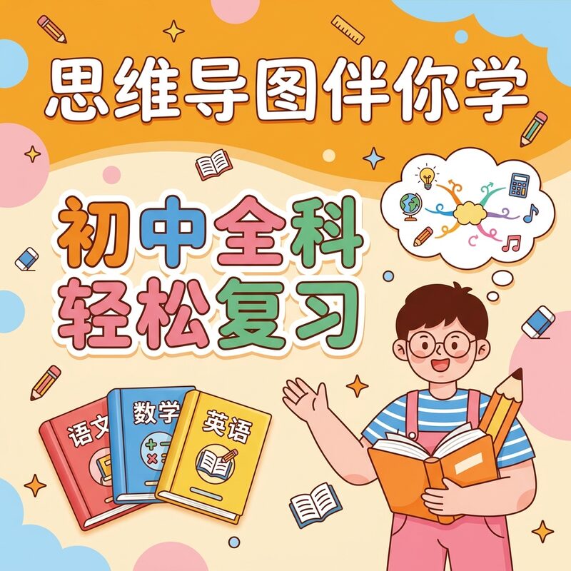 初中全科思维导图 9 科 423 页 PDF 电子版 知识梳理 - 预览图 2