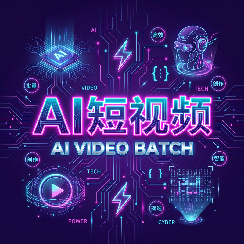 AI 短视频批量生成 1 天 100 条 全套教程 不出镜也能做 - 预览图 1