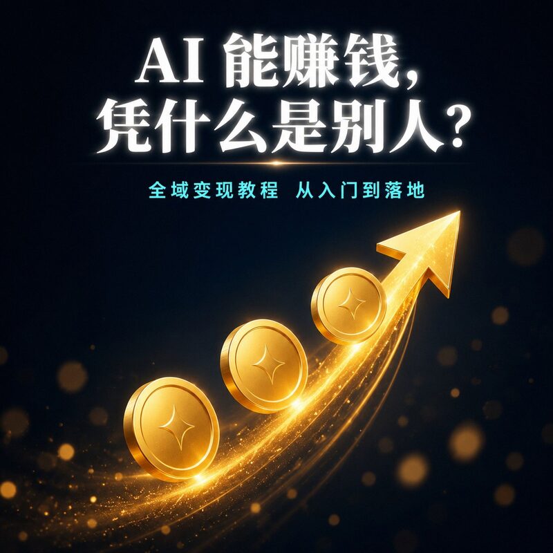 刷到别人用AI赚钱也心动?全域变现教程手把手带你入门 - 预览图 2