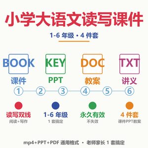 小学 1-6 年级语文课件 PPT 教案 讲义 1 套全有