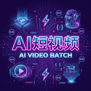 AI 短视频批量生成 1 天 100 条 全套教程 不出镜也能做