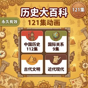 121集历史大百科动画 中国世界史 国际关系 永久有效